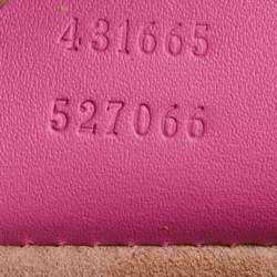 Pre Owned Gucci Pink Leather Medium Sylvie Top Handle Bag