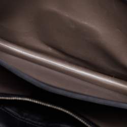 مملوكة مسبقًا Gucci Black Leather Medium Interlocking G Shoulder Bag