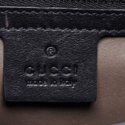 مملوكة مسبقًا Gucci Black Leather Medium Interlocking G Shoulder Bag