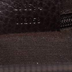 Pre Owned Gucci Beige/Brown GG Crystal Canvas and Leather Princy Satchel
