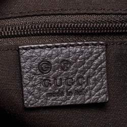 Pre Owned Gucci Beige/Brown GG Crystal Canvas and Leather Princy Satchel