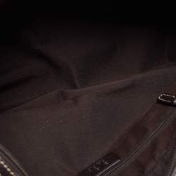 Pre Owned Gucci Beige/Brown GG Crystal Canvas and Leather Princy Satchel