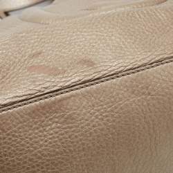 Pre Owned Gucci Gold Leather Medium Soho Chain Shoulder Bag