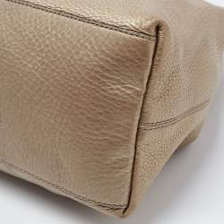 Pre Owned Gucci Gold Leather Medium Soho Chain Shoulder Bag