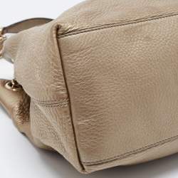 Pre Owned Gucci Gold Leather Medium Soho Chain Shoulder Bag