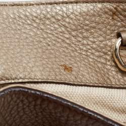 Pre Owned Gucci Gold Leather Medium Soho Chain Shoulder Bag