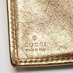 Gucci Beige GG Canvas and Leather Wallet