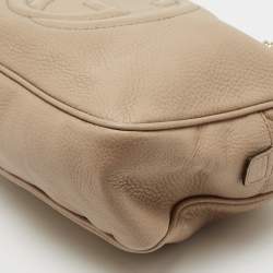 Pre Owned Gucci Beige Leather Soho Bag