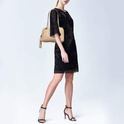 Pre Owned Gucci Beige Leather Soho Bag