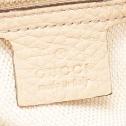 Pre Owned Gucci Beige Leather Soho Bag