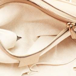 Pre Owned Gucci Beige Leather Soho Bag