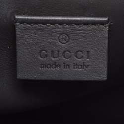 Pre Owned Gucci Black Suede and Leather Mini Dionysus Shoulder Bag