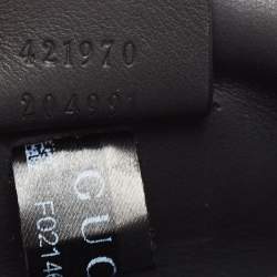 Pre Owned Gucci Black Suede and Leather Mini Dionysus Shoulder Bag