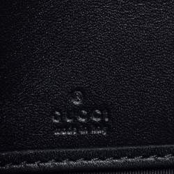 Gucci Beige/Brown GG Supreme Canvas Bee Zip Around Wallet