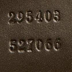 Pre Owned Gucci Dark Olive Guccissima Patent Leather Large Emily Chain Shoulder Bag