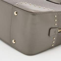 Gucci Light Taupe Diamante Leather Satchel 