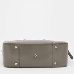 Gucci Light Taupe Diamante Leather Satchel 