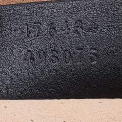 Pre Owned Gucci Black Matelassé Leather GG Marmont Belt Bag