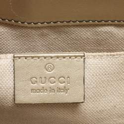 Pre Owned Gucci Gold Guccissima Leather Small Emily Shoulder Bag