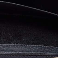 Gucci Grey Leather Horsebit Web Wallet On Chain