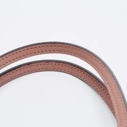 Pre Owned Gucci Dusty Pink Pebbled Leather Bree Tote