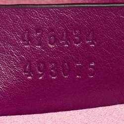 Pre Owned حقيبة حزام غوتشي GG مارمونت قطيفة ماتيلاس بنفسجي