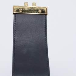 Gucci Beige/Black GG Supreme Canvas and Leather Small Padlock Tote