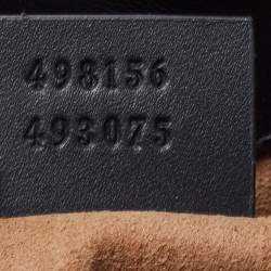 Gucci Beige/Black GG Supreme Canvas and Leather Small Padlock Tote