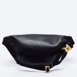 Gucci Black Leather Animal Studs Leather Belt Bag