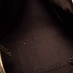 Pre Owned Gucci Brown/Gold GG Canvas And Leather Princy Tote