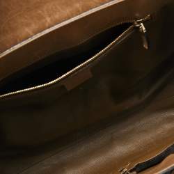 Pre Owned Gucci Brown Leather Large Emily Chain Shoulder Bag
