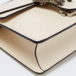 Pre Owned Gucci Off White Leather Mini Dionysus Shoulder Bag