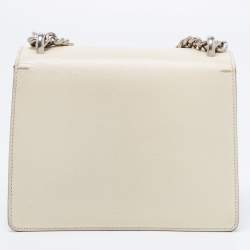 Pre Owned Gucci Off White Leather Mini Dionysus Shoulder Bag