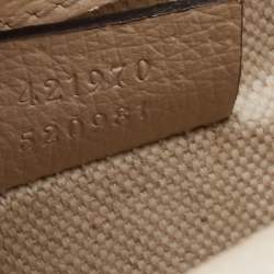 Pre Owned Gucci Off White Leather Mini Dionysus Shoulder Bag