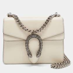 White Leather Dionysus Mini Bag