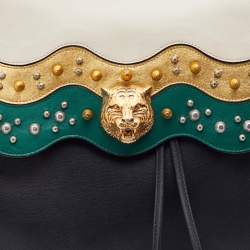 Pre Owned Gucci Multicolored Leather Medium Animalier Malin Studded Backpack 