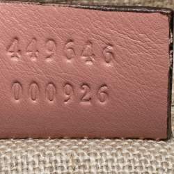 Pre Owned Gucci Dusty Pink Microguccissima Leather Medium Joy Boston Bag