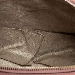 Pre Owned Gucci Dusty Pink Microguccissima Leather Medium Joy Boston Bag
