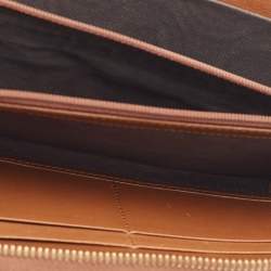 Gucci Beige GG Supreme Canvas Bird Embroidered Zip Around Wallet