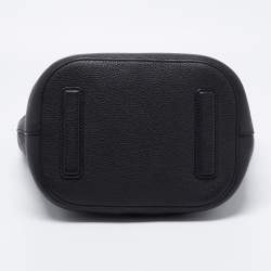 Pre Owned Gucci Black Leather Small Jackie Bucket Bag 