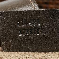 مملوكة مسبقًا Gucci Brown Python Large New Jackie Hobo