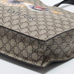 Gucci Beige GG Supreme Canvas L'Aveugle Par Amour Tote