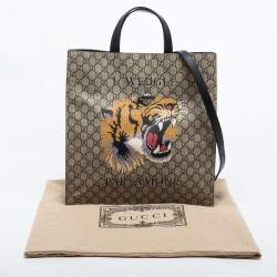 Gucci Beige GG Supreme Canvas L'Aveugle Par Amour Tote
