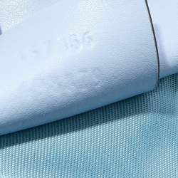 Pre Owned Gucci Beige/Blue GG Supreme Canvas and Leather Diaper Bag