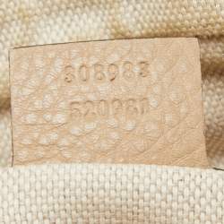 Pre Owned Gucci Beige Leather Large Soho Chain Shoulder Bag