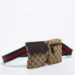 مملوكة مسبقًا Gucci Beige GG Canvas Web Belt Bag