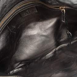 Pre Owned Gucci Multicolor Python and Crocodile Leather Britt Shoulder Bag