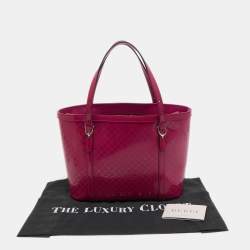 Pre Owned Gucci Pink Microguccissima Leather Nice Tote