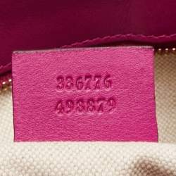 Pre Owned Gucci Pink Microguccissima Leather Nice Tote