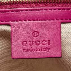 Pre Owned Gucci Pink Microguccissima Leather Nice Tote